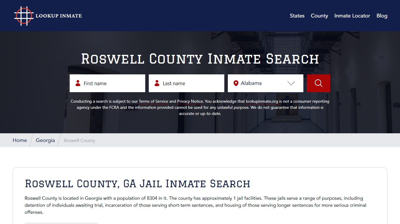 Roswell County Inmate Search - Lookup Inmate